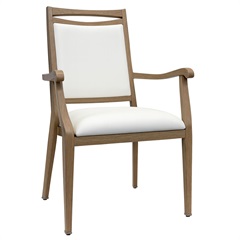 Morgan Wood-Look Metal Chair
